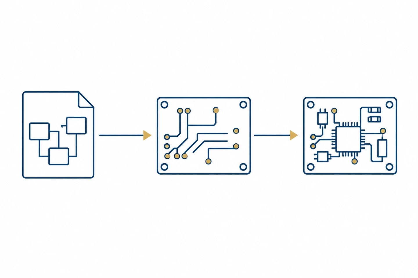 Vom Schaltungskonzept über das Leiterplattenlayout zum Prototyp.